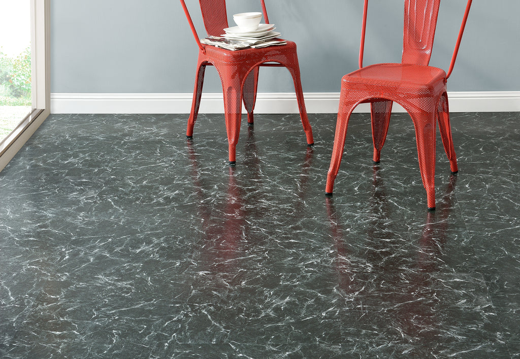 Majestic Verde Green Marble 18x18 Self Adhesive Vinyl Floor Tile - 10 ...