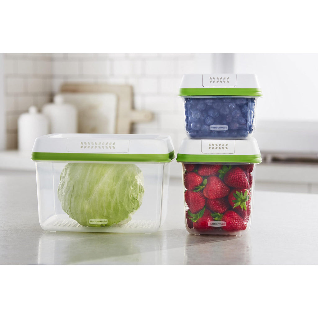Rubbermaid FreshWorks Produce Food Storage Saver Containers,4.6, 7.2, –  ShopBobbys