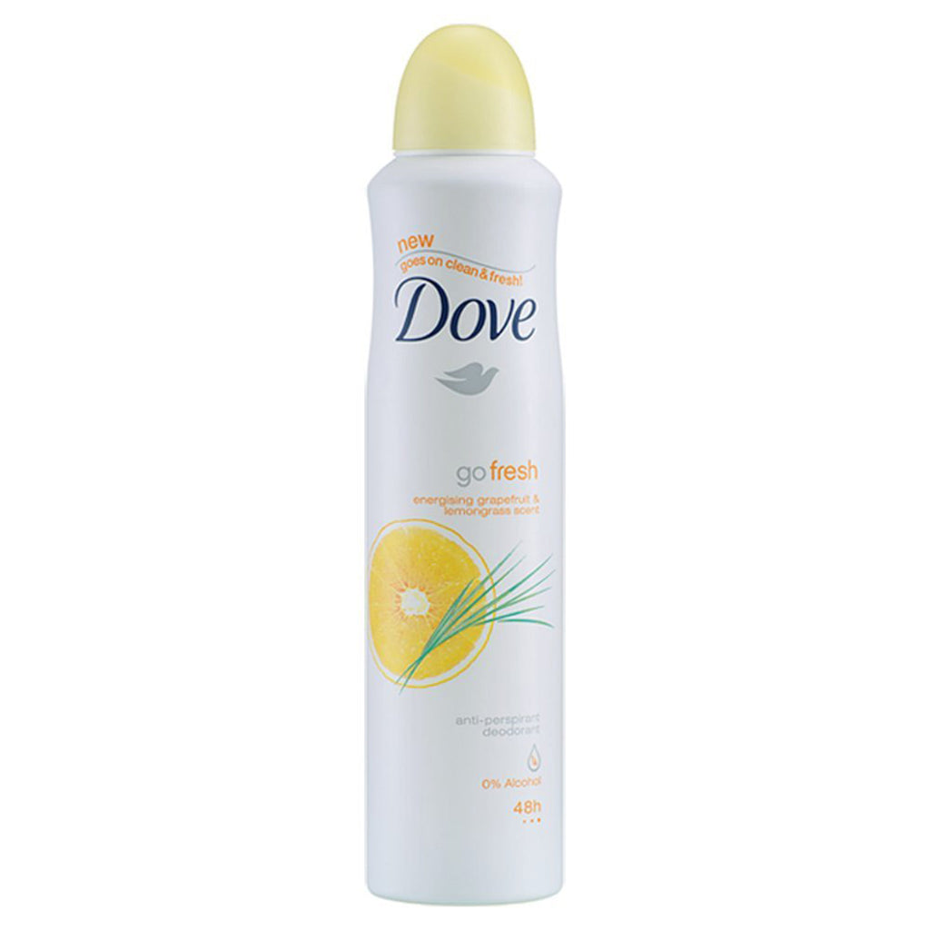 Dove Grapefruit & Lemongrass Antiperspirant Deodorant, 250 Ml