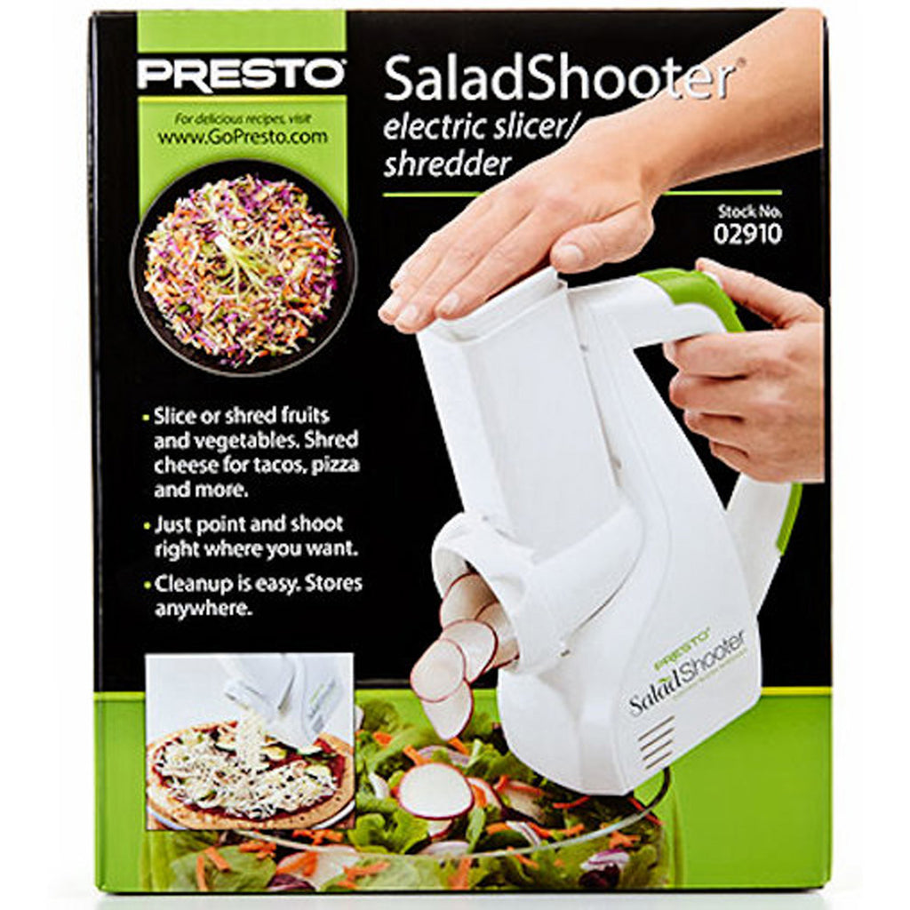 Presto Salad Shooter Electric Slicer/Shredder,White