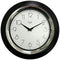 PREMIUS Two-Tone Round Layered Analog Wall Clock, Black, 10 Inches