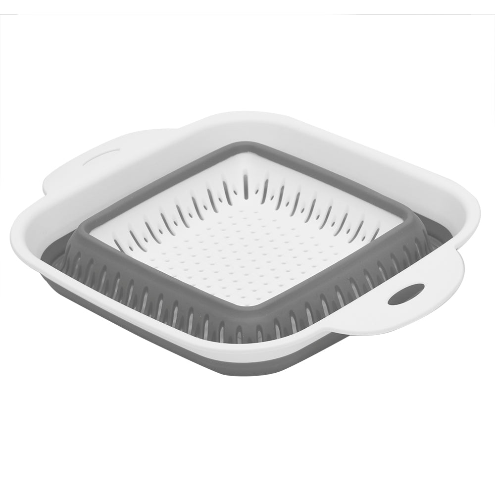 Home Basics Collapsible Colander, Grey ShopBobbys