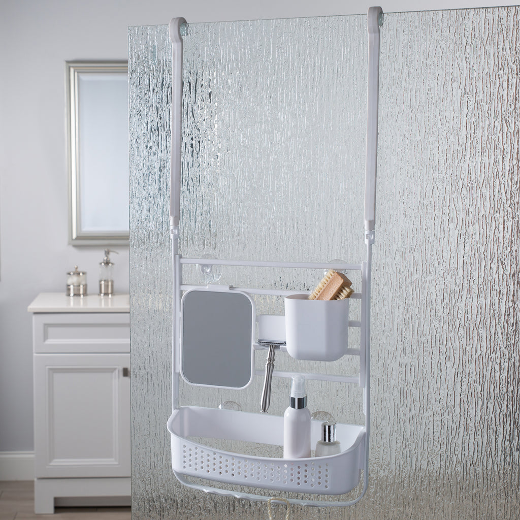 Convertible/Flexible Shower Caddy White - Bath Bliss