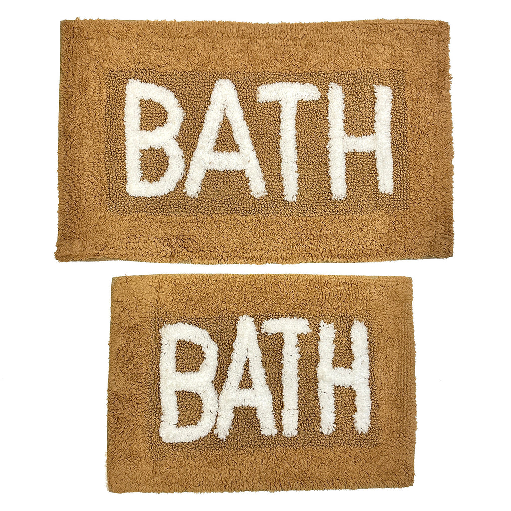 Premius Striped 2 Piece Non-Slip Bath Rug Set, 17x24, 20x32 Inches