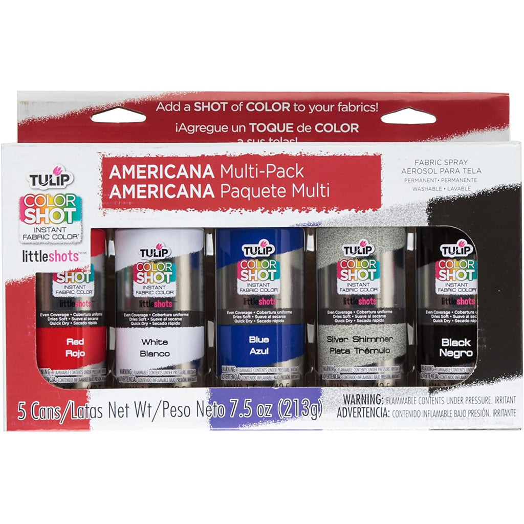 Tulip Color Shot Instant Fabric Color Spray 3 oz White, Quick Dry, Even  Coverage