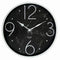 PREMIUS Modern Numeral Bold Round Analog Wall Clock, Marble Black, 14 Inches