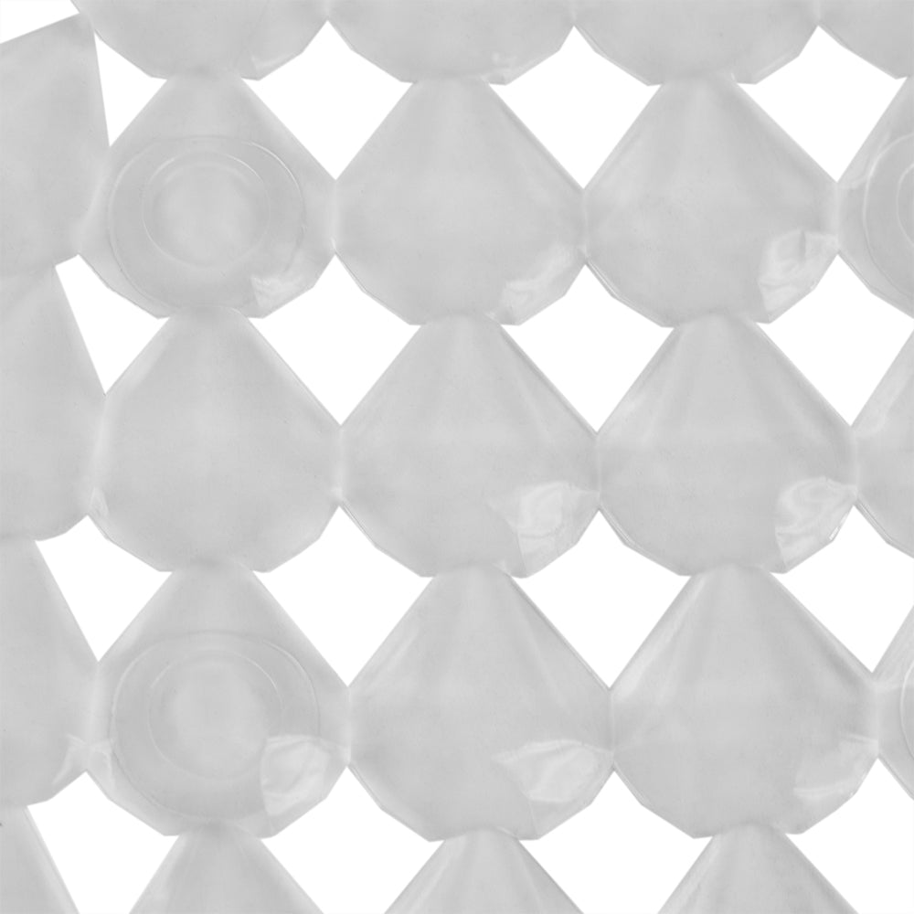 Home Basics Diamond Plastic Bath Mat, Clear ShopBobbys
