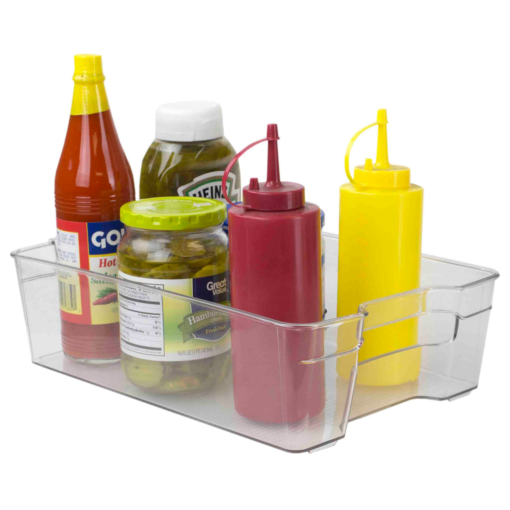 Kitchen Details 2 Pack Slim Refrigerator Storage Bins