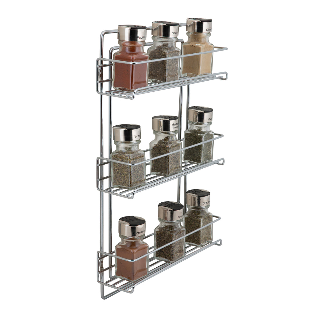 Neu Home 3 Tier Wall Mountable Spice Rack in Chrome – ShopBobbys