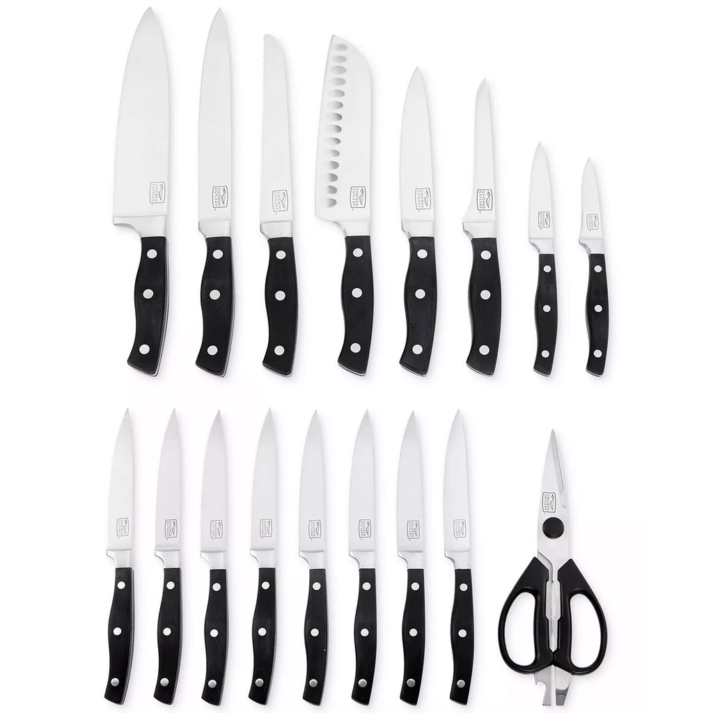 Chicago Cutlery 19-Piece Insignia Steel Knife Block with In-Block Sharpener  and Cutting Board (As Is Item) - Bed Bath & Beyond - 18127647