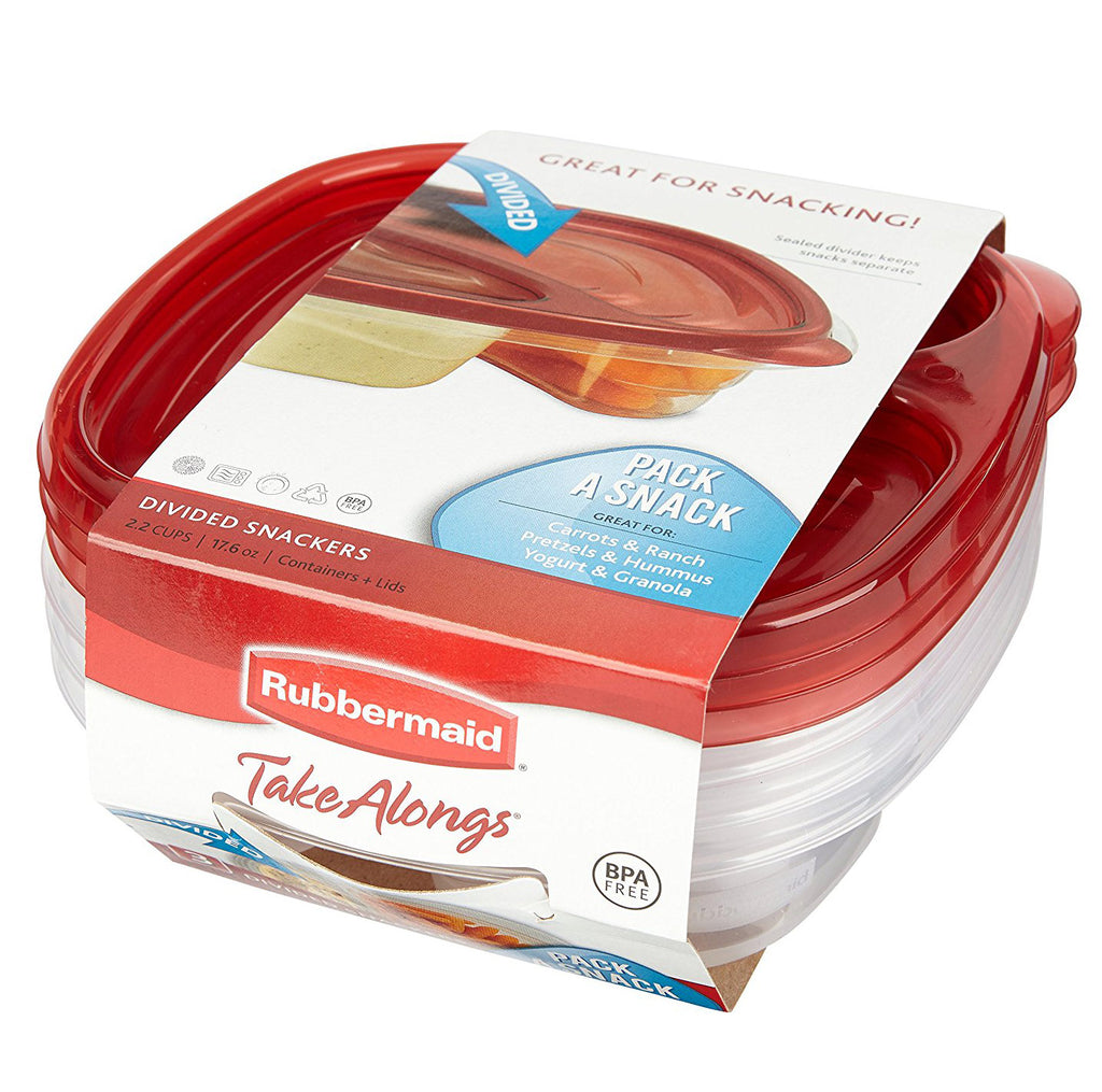 Rubbermaid TakeAlongs Food Storage Containers with Divided