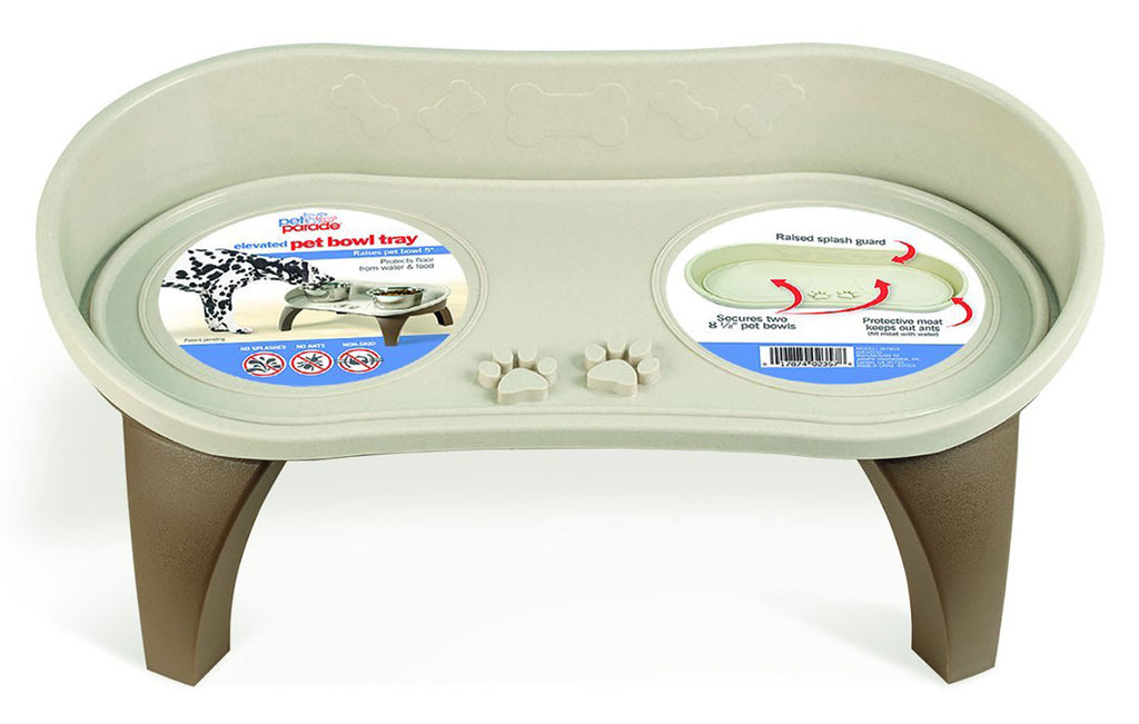 PET PARADE Non-Skid Dog Bowl Tray 