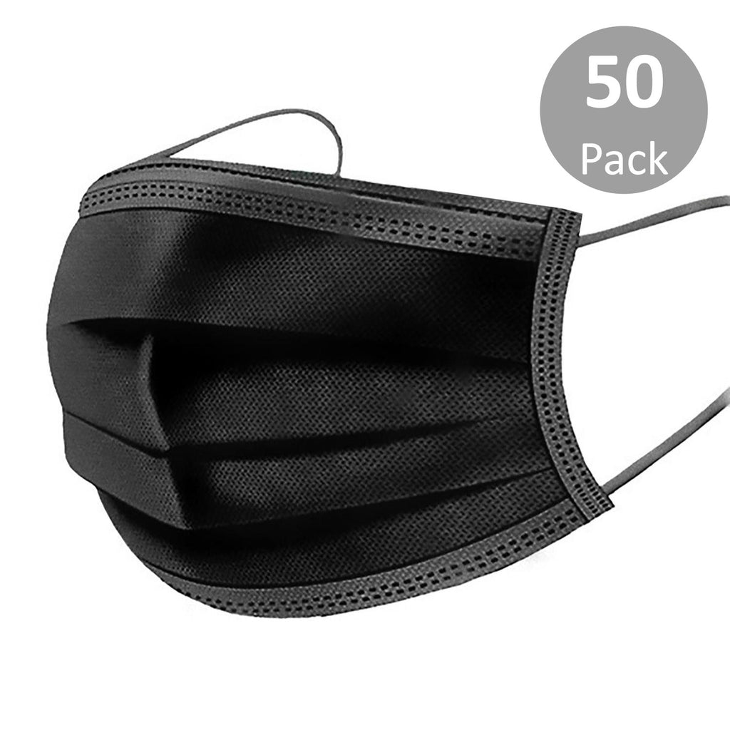 Premius Protective Disposable Face Mask, Elastic Band, Black, Metal No ShopBobbys