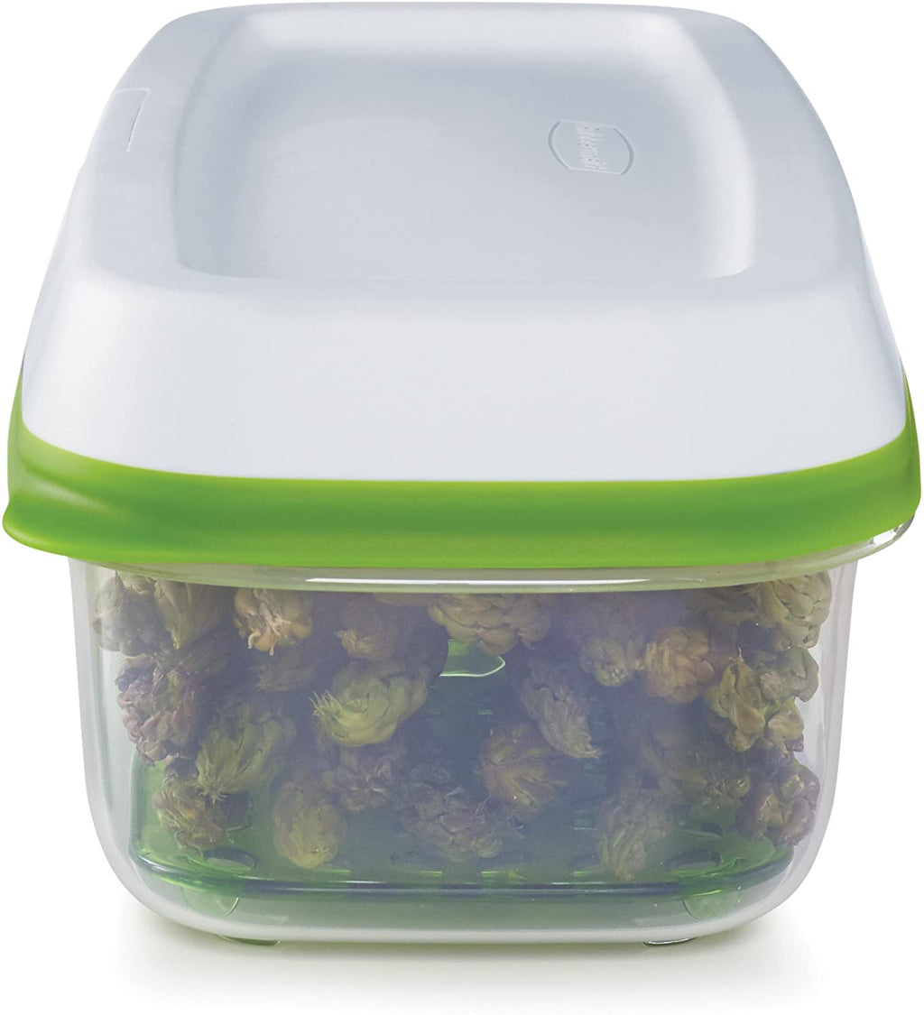 Rubbermaid Long Rectangle Freshworks Produce Saver Container, 8.4 Cup 
