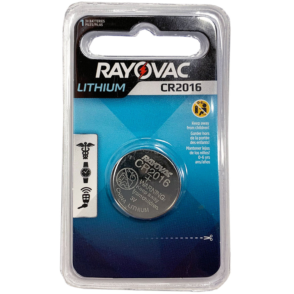 Rayovac Lithium 3-Volt Coin Cell Battery, CR2016 (Pack of 4) – ShopBobbys