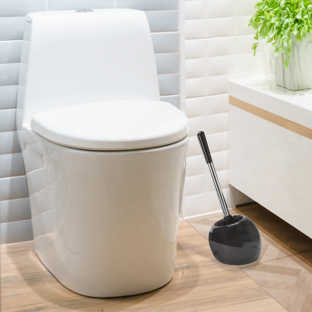 Ceramic Toilet Brush Holder White - Bath Bliss