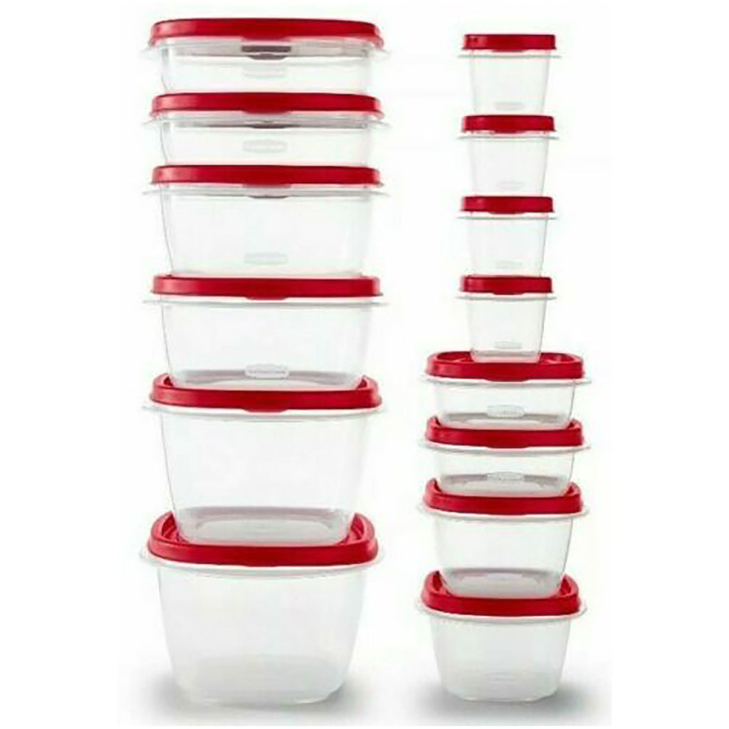 Rubbermaid® Easy Find Lids® Food Storage Set - Red/Clear, 24 pc
