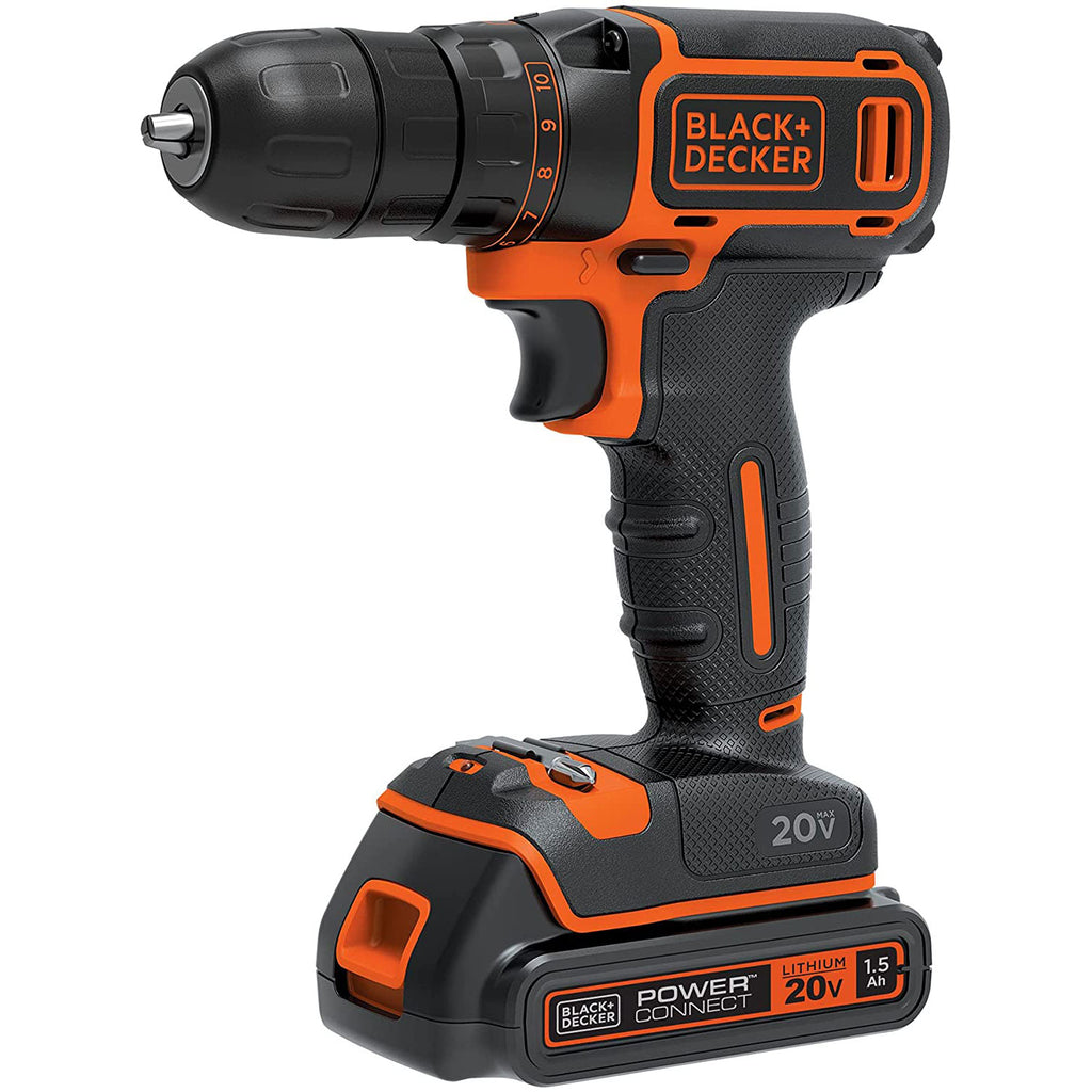 BLACK+DECKER BDCDD120C 20V Lithium Ion MAX Cordless Drill Driver –  ShopBobbys