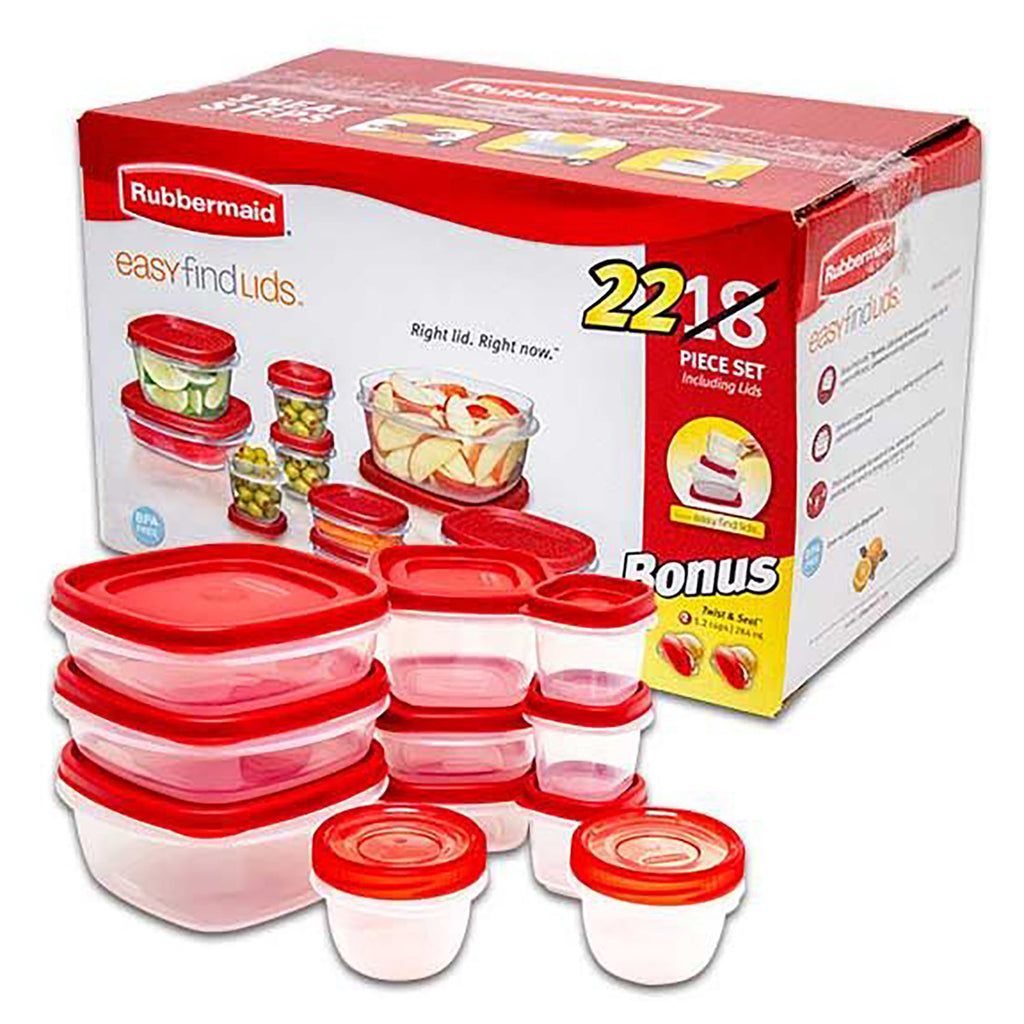 Save on Rubbermaid Easy Find Lids Containers Square with Lids .5