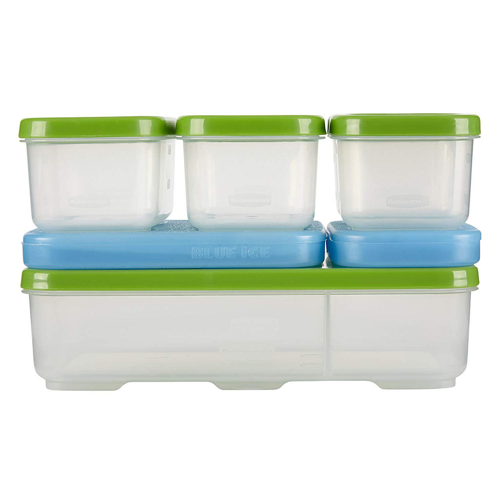 Rubbermaid LunchBlox Leak-Proof Entree Lunch Container Kit, Large, Blue