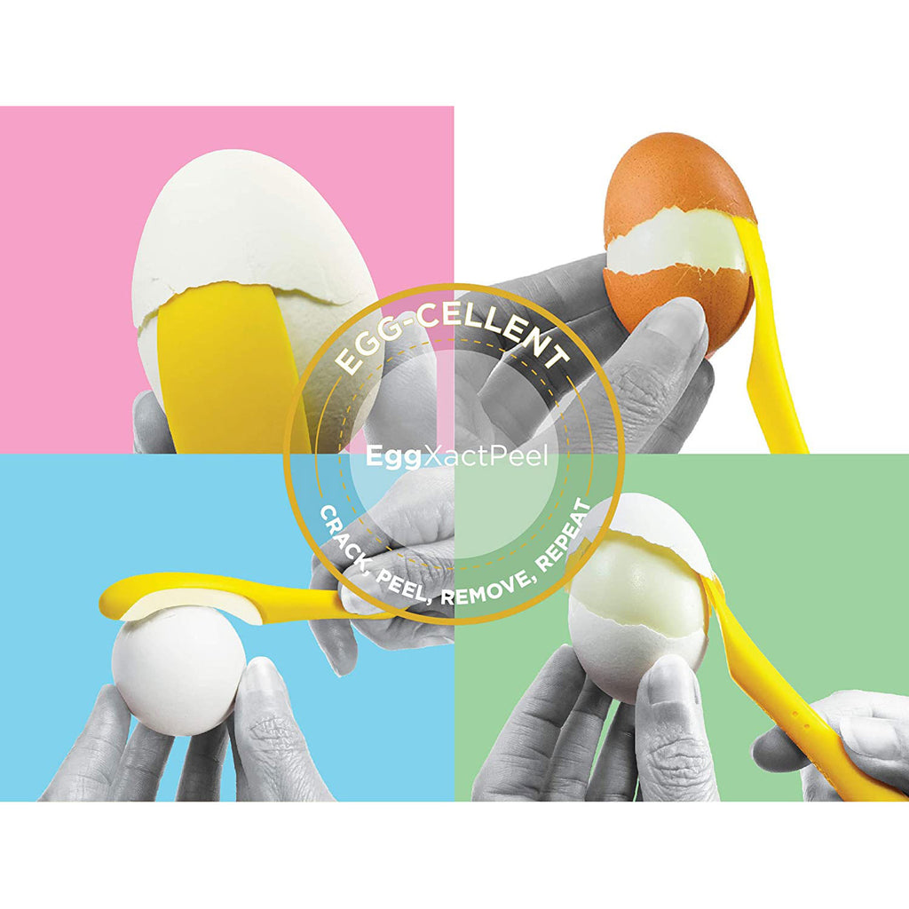 FusionBrands EggXact Peel Egg Peeler, The Easy Egg Peeler Tool