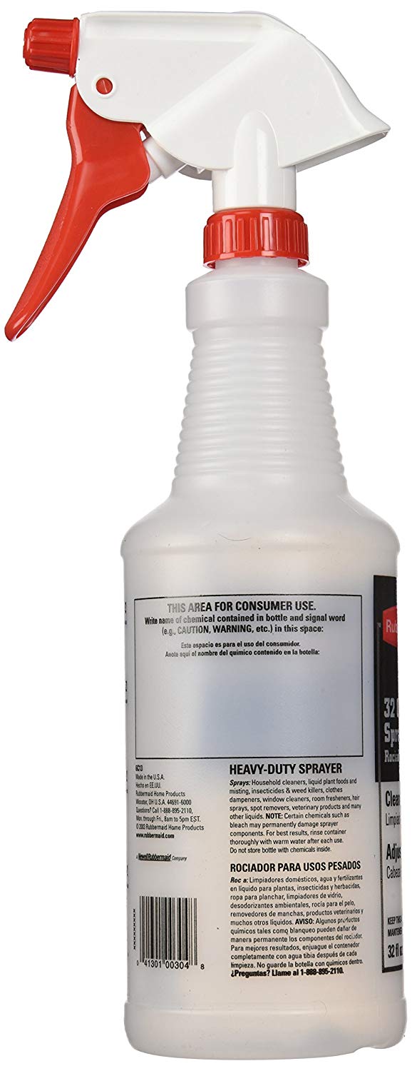 Rubbermaid Professional Plus Heavy-Duty Spray Bottle, Adjustable Spray –  ShopBobbys