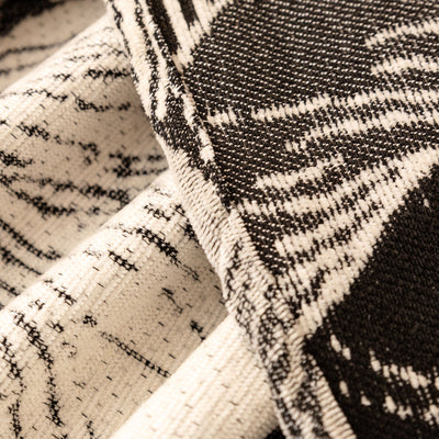 13 of 24:Modern Chenille Sofa Throw Cover, Oversized Floral Abstract Botanical Couch Protector 