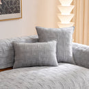 17 of 27:Quilted Velvet Sofa Cover, Thick Padded Couch Protector with Raised Geometric Texture 