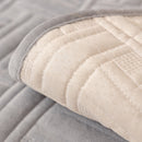 21 of 27:Quilted Velvet Sofa Cover, Thick Padded Couch Protector with Raised Geometric Texture 