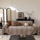 25 of 26:Leopard Print Flannel Sofa Throw Cover, Soft Couch Protector for Pets, Kids & Home 