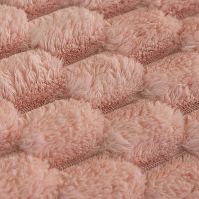 10 of 24:Faux Rabbit Fur Sofa Topper, Plush Non-Slip Couch Protector Cover for Pets & Kids 