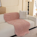 12 of 24:Faux Rabbit Fur Sofa Topper, Plush Non-Slip Couch Protector Cover for Pets & Kids 