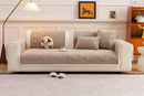 34 of 47:Thickened Crystal Velvet Sofa Cover, Non-Slip Quilted Couch Protector for Pets & Kids 