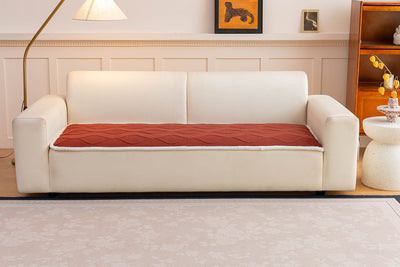 33 of 47:Thickened Crystal Velvet Sofa Cover, Non-Slip Quilted Couch Protector for Pets & Kids 