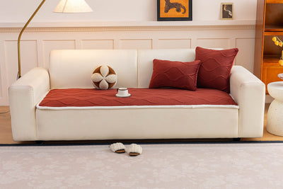 32 of 47:Thickened Crystal Velvet Sofa Cover, Non-Slip Quilted Couch Protector for Pets & Kids 