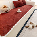 28 of 47:Thickened Crystal Velvet Sofa Cover, Non-Slip Quilted Couch Protector for Pets & Kids 