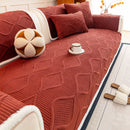 9 of 47:Thickened Crystal Velvet Sofa Cover, Non-Slip Quilted Couch Protector for Pets & Kids 