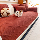 20 of 47:Thickened Crystal Velvet Sofa Cover, Non-Slip Quilted Couch Protector for Pets & Kids 