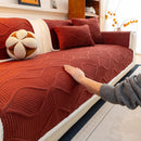 17 of 47:Thickened Crystal Velvet Sofa Cover, Non-Slip Quilted Couch Protector for Pets & Kids 
