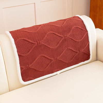 11 of 47:Thickened Crystal Velvet Sofa Cover, Non-Slip Quilted Couch Protector for Pets & Kids 