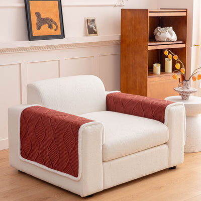 43 of 47:Thickened Crystal Velvet Sofa Cover, Non-Slip Quilted Couch Protector for Pets & Kids 