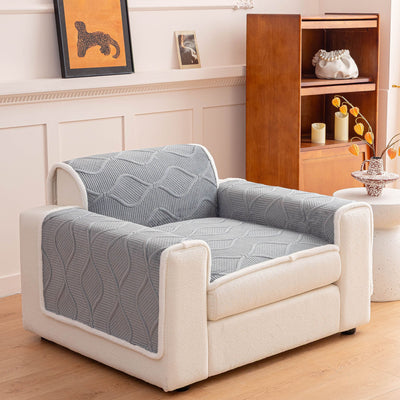 44 of 47:Thickened Crystal Velvet Sofa Cover, Non-Slip Quilted Couch Protector for Pets & Kids 