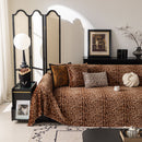 24 of 26:Leopard Print Flannel Sofa Throw Cover, Soft Couch Protector for Pets, Kids & Home 