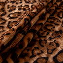 10 of 26:Leopard Print Flannel Sofa Throw Cover, Soft Couch Protector for Pets, Kids & Home 