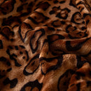 11 of 26:Leopard Print Flannel Sofa Throw Cover, Soft Couch Protector for Pets, Kids & Home 