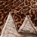 19 of 26:Leopard Print Flannel Sofa Throw Cover, Soft Couch Protector for Pets, Kids & Home 