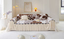 27 of 31:3D Floral Sofa Throw Cover, Soft Plush Couch Protector with Decorative Ruffled Skirt 