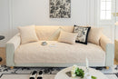 26 of 29:Plush Quilted Padded Sofa Cover, Non-Slip Seashell Couch Protector for Pets & Kids 