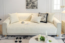 24 of 29:Plush Quilted Padded Sofa Cover, Non-Slip Seashell Couch Protector for Pets & Kids 