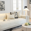 8 of 29:Plush Quilted Padded Sofa Cover, Non-Slip Seashell Couch Protector for Pets & Kids 